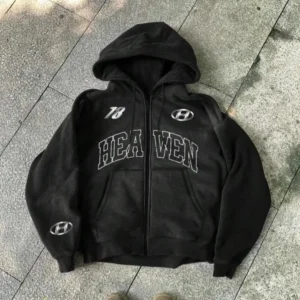 LetterPrintZipUpHoodie,CasualRegularFitLongSleeveHoodedSweatshirtforWinter,FashionMen'sClothesforDailyWearBlouses & Shirts