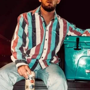 2025 Western Cowboy Men's Shirts Blouses Striped Casual Button Down Long Sleeve Shirt Tops With pockets Collar Fabric casual comfy breathable t-shirt athletic short sleeve tee Menswear Polyester Wetsuit