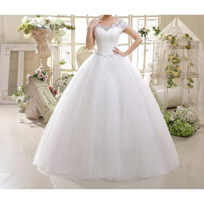 2025 ball Golden Wedding Dress new shoulder slim wedding plus size bridal lace strap dress Womenswear Basic