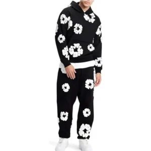 hooded athletic tracksuit unisex 2 piece running clothing long sleeve hoodie sweatshirt + track pants set embraced kapok loose jeans denim tears hoodie lady clothes 2 piece sets women Streetwear Joggers(Raincoats)