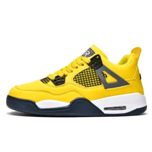 Large Size Couple Style A4 Casual Sports Shoes Cushioned Men's Shoes Non-Slip Comfortable Shock Absorption Breathable Running Shoes Outdoor Basketball Shoes