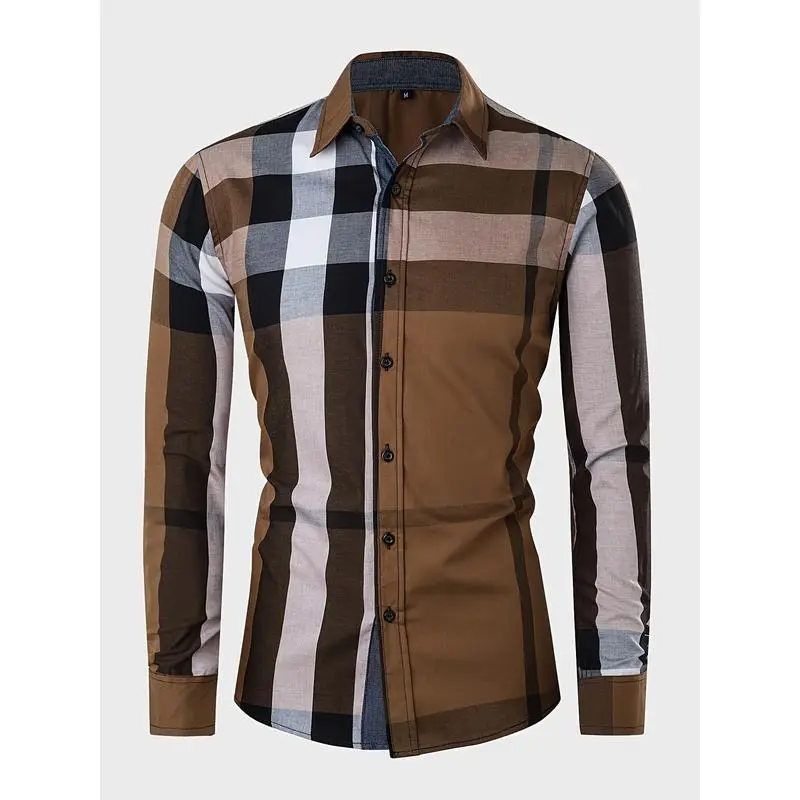 Men'sClassicPlaidShirt-100%Cotton,LongSleevewithChestPocket,Outdoor&CasualWearcrewneckbasicPokerSpadesClubsT-ShirtSlimFitPrintButton-UpGothicRoseShortHawaiianDownCrossChillCardiganBoricuaPrideTropicalPlainFrontBlouses & Shirts