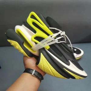 Chunky Sneakers Men Women Airship Shoes Fashion  Casual Secondary Leather Cowhide Breathable Height Increased Platform Shoes Running Blue High Top Boy(Sports & Outdoor)