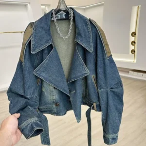 Spring Autumn New Short Combination Women's Denim Coat Casual Loose Fashion Jacket Comfort Comfortable Everyday Style