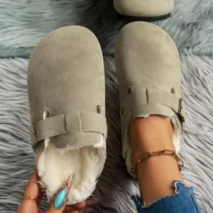 Women'sSolidColorPlushClogsSlippers,CasualSoftComfortableHomeSlippers,WarmSlippersforIndoor&OutdoorUseforFall&WinterBlouses & Shirts