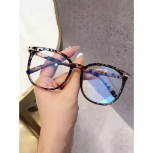 Trendy Leopard Pattern Frame Eyeglasses, Fashionable Blue Light Blocking Glasses Women & Men, Fashion Eyeglass Accessories Work, Daily Clothing Decor, Perfect Student Daily Use, Rhinestone Square Frame Reading Retro blue light glasses men's sunglasses