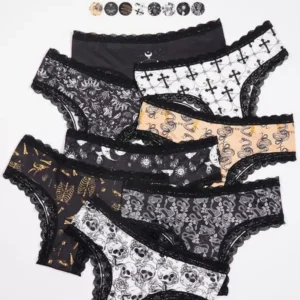 【PlusSize】GraphicPrint?LaceBriefs,SoftComfyBreathablePantyforDailyWear,Women'sUnderwearforAllSeasonsBlouses & Shirts