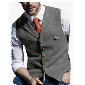 Men's Formal Sleeveless Vest – Essential for Business Meetings, Office Looks & Semi - formal Events
