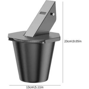 Grease Bucket for Pellet Grill, Drip Bucket with 2-Pack Disposable Foil Liners, Heavy-Duty Drip Pan with Heat-Resistant Coating, Grease Catcher with Leak-Proof Silicone Design for Outdoor Cooking (A) pocket  rocket  camping  stove