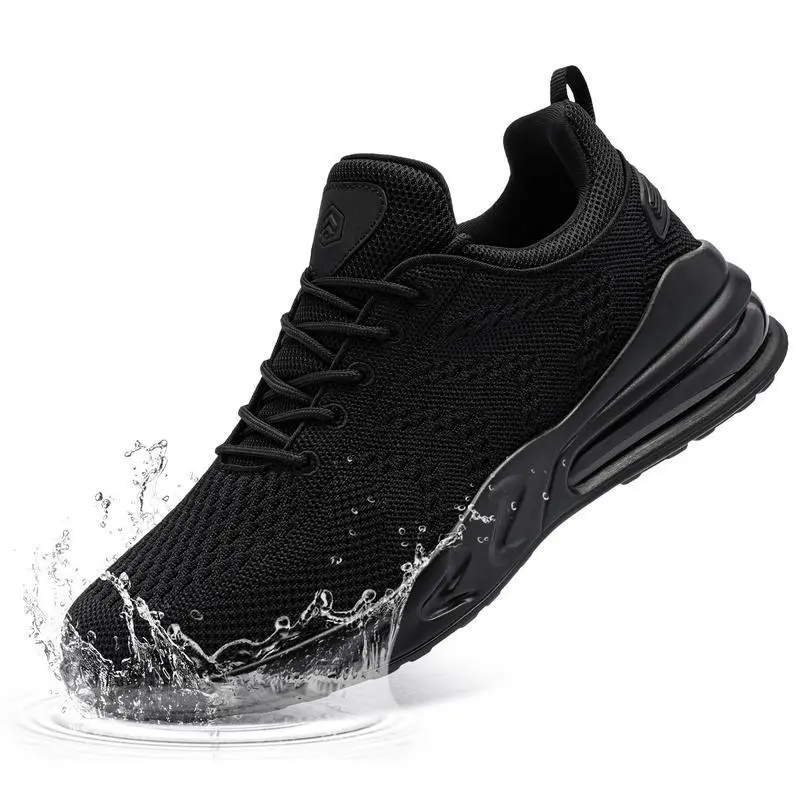 Non Slip Work Shoes Waterproof SRC Oil Resistant Breathable Mesh Comfort Chef Footwear Men's And Women's Versions(Raincoats)