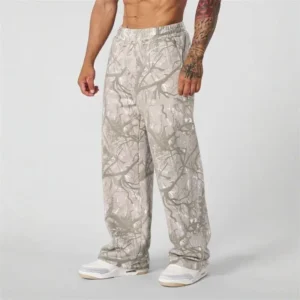 New Mens Young -Tree Camo Baggy Sweats Joggers Comfort Sweatpants S-4XL(Raincoats)