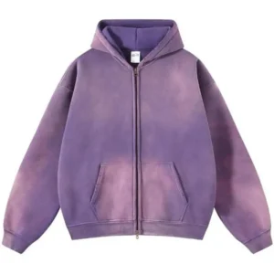 Men's Hoodies Streetwear Unisex Vintage Hoodies Zip Up Acid Wash Sweatshirt for Men Heavyweight Casual Black Menswear Tops(Raincoats)