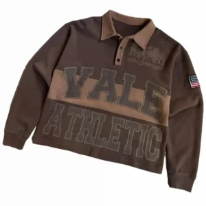 2025 America New Fashion Trend Vale Athletic 3D Printed Long-Sleeve Polo Streetwear Sweatshirt breathable cotton t-shirt Fleetwood Music  daddy shower outfit Unisex Dads Casual Short Crew Neck Men's brown headstand hoodie comfort boyfriend 90s